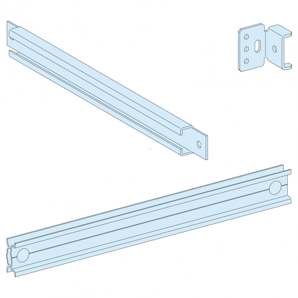 Șină modulară reglabilă Schneider Prisma SeT, sistem P, 400mm LVS03404