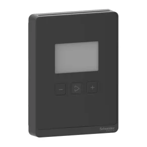   Schneider Electric SpaceLogic Analog - SLABLXX - senzor de temperatură de perete, cu afișaj LCD, ieșire analogică, negru