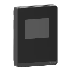   Schneider Electric SpaceLogic Analog - SLABTCV2 - senzor de dioxid de carbon, calitate a aerului și umiditate, ecran tactil, ieșire analogică, negru