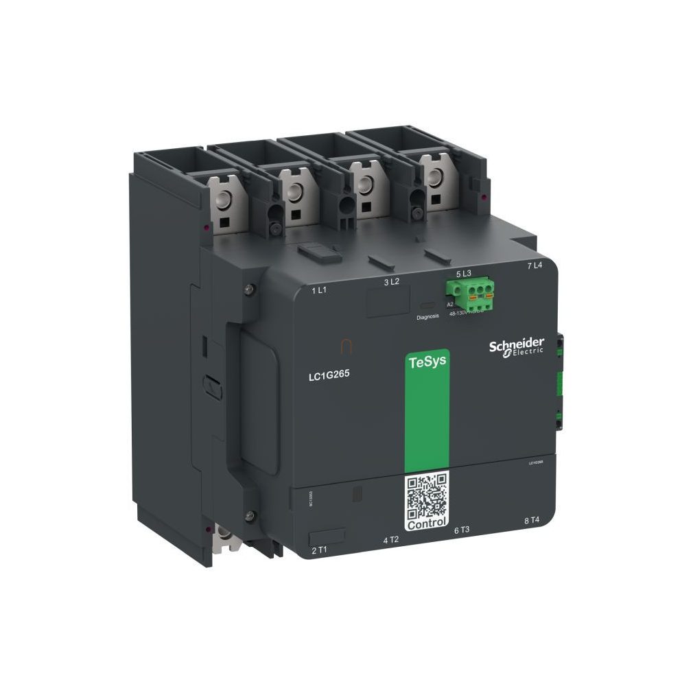 TeSys Giga standard 4P mágneskapcsoló 400A, AC3, 100-250V AC/DC tekercsfeszültség LC1G4004KUEN Schneider