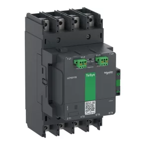  Schneider Electric TeSys G - LC1G1854LSEA - contactor avansat cu 4 poli, 185 A, AC3, tensiune de bobină 200-500 V CA/CC