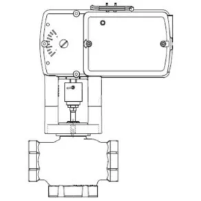   Schneider Electric Globe Valves and Actuators - VS-7313-812-4-09 - Supapă cu 3 căi de 1-1/4" + MS51-7103-150