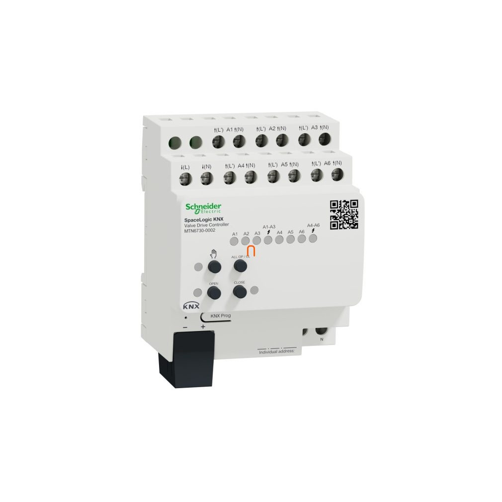 SpaceLogic Merten-KNX Regulator pentru supapă de încălzire-răcire, 6 canale MTN6730-0002 Schneider