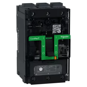   Schneider Electric ComPacT NSXm (2021) - C11E3TM063L - Întrerupător (16 kA, 415 V c.a.), 3 faze, 3 poli, 63 A, unitate de declanșare TMD, cu conectori EverLink