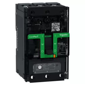   Schneider Electric ComPacT NSXm (2021) - C11E3TM016B - Întrerupător (16 kA, 415 V c.a.), 3P 3d, 16 A, unitate de declanșare TMD, cu cleme de prindere și conectori pentru șină