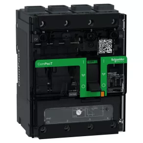   Schneider Electric ComPacT NSXm (2021) - C11F4TM016L - Întrerupător (36 kA, 415 V c.a.), 4P 4d, 16 A, unitate de declanșare TMD, cu conectori EverLink