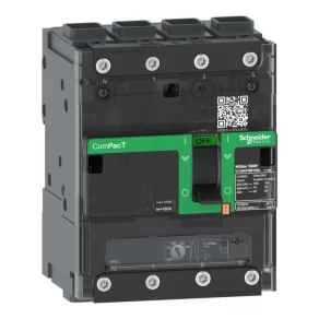   Schneider Electric ComPacT NSXm (2021) - C11H6TM040L - Întrerupător automat (70 kA 415 VAC), 4P 3d, unitate de declanșare TMD cu setare 40 A, conectori EverLink