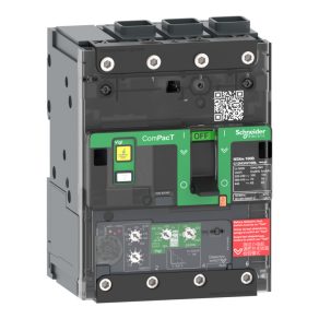   Schneider Electric ComPacT NSXm (2021) - C11F34V050L - Întrerupător automat (36 kA 415 VAC), 3P 3d, setare 50 A unitate de eliberare Micrologic 4.1, conectori EverLink