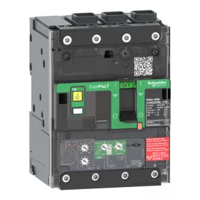   Schneider Electric ComPacT NSXm (2021) - C11N34V025L - Întrerupător automat (50 kA 415 VAC), 3P 3d, setare 25 A Unitate de eliberare Micrologic 4.1, conectori EverLink