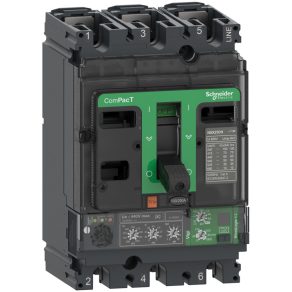   Schneider Electric ComPacT NSX (2021) - C25B34V160 - Întrerupător NSX250B, 25 kA 415 VAC, unitate de declanșare MicroLogic 4.2 Vigi 160 A, 3P3d