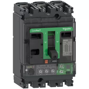   Schneider Electric ComPacT NSX (2021) - C10N34V100 - Întrerupător NSX100N, 50 kA 415 VCA, unitate de declanșare MicroLogic 4.2 Vigi 100 A, 3P3d