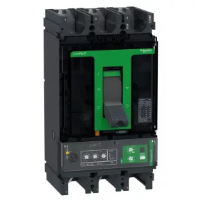   Schneider Electric ComPacT NSX (2021) - C63F34V570 - Întrerupător NSX630F, 36 kA 415 V c.a., unitate de declanșare MicroLogic 4.3 Vigi 570 A, 3P3d