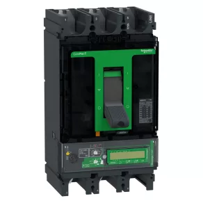   Schneider Electric ComPacT NSX (2021) - C63N37E570 - Întrerupător NSX630N, 50 kA 415 VCA, unitate de declanșare MicroLogic 7.3 E Vigi 570 A, 3P3d
