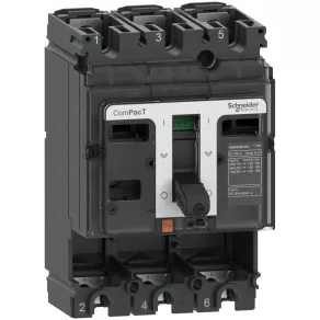   Schneider Electric ComPacT pentru curent continuu (2021) - C10S3D - Unitate de bază NSX100S 100 kA curent continuu 3P 100 A