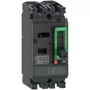   Schneider Electric ComPacT NSX (2021) - C10M2TM100 - Întrerupător NSX100M AC/DC, 25 kA 415 VAC, unitate de declanșare TMD 100 A, 2P2d