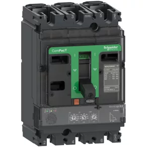   Schneider Electric ComPacT NSX (2021) - C25B32D100 - Întrerupător NSX250B, 25 kA 415 VAC, unitate de eliberare MicroLogic 2.2 100 A, 3P3d