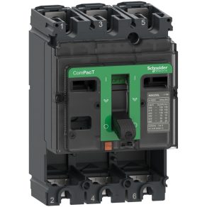  Schneider Electric ComPacT NSX (2021) - C10F3 - Cadru de bază pentru întrerupător, NSX100F, 36 kA 415 VAC 50/60 Hz, 100 A, fără unitate de declanșare, 3P