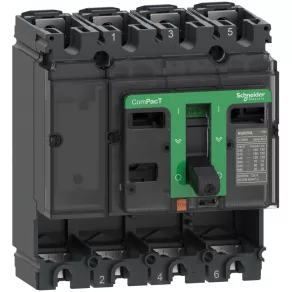   Schneider Electric ComPacT NSX (2021) - C25F4 - Cadru de bază pentru întrerupător automat, NSX250F, 36 kA 415 VAC 50/60 Hz, 250 A, fără unitate de declanșare, 4P