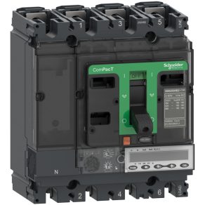   Schneider Electric ComPacT NSX (2021) - C25V45E160 - Întrerupător NSX250HB1, 75 kA 690 VAC, unitate de declanșare MicroLogic 5.2 E 160 A, 4P4d