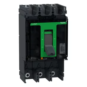   Schneider Electric ComPacT NSX (2021) - C40L3 - Cadru de bază pentru întrerupător, NSX400L, 150 kA, 415 V c.a., 50/60 Hz, 400 A, fără unitate de declanșare, 3P