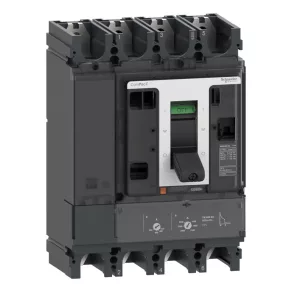  Schneider Electric ComPacT NSX (2021) - C40S4TM400D - Întrerupător NSX400S DC, 100 kA 750 VDC, unitate de declanșare TM-DC, setare 400 A, 4P