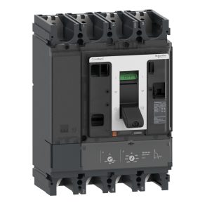   Schneider Electric ComPacT pentru curent continuu (2021) - C40F4TM250D1 - Întrerupător automat, 10 kA, curent continuu fotovoltaic, 4P4D, 250 A, TMD (ComPacT NSX400F)