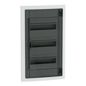   Schneider Electric PrismaSeT XS - LVSXP313 - Dulap, ușă de culoare fumurie, încastrat, 3x13 module, PEN