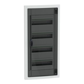   Schneider Electric PrismaSeT XS - LVSXP413 - Dulap, ușă de culoare fumurie, încastrat, 4x13 module, PEN