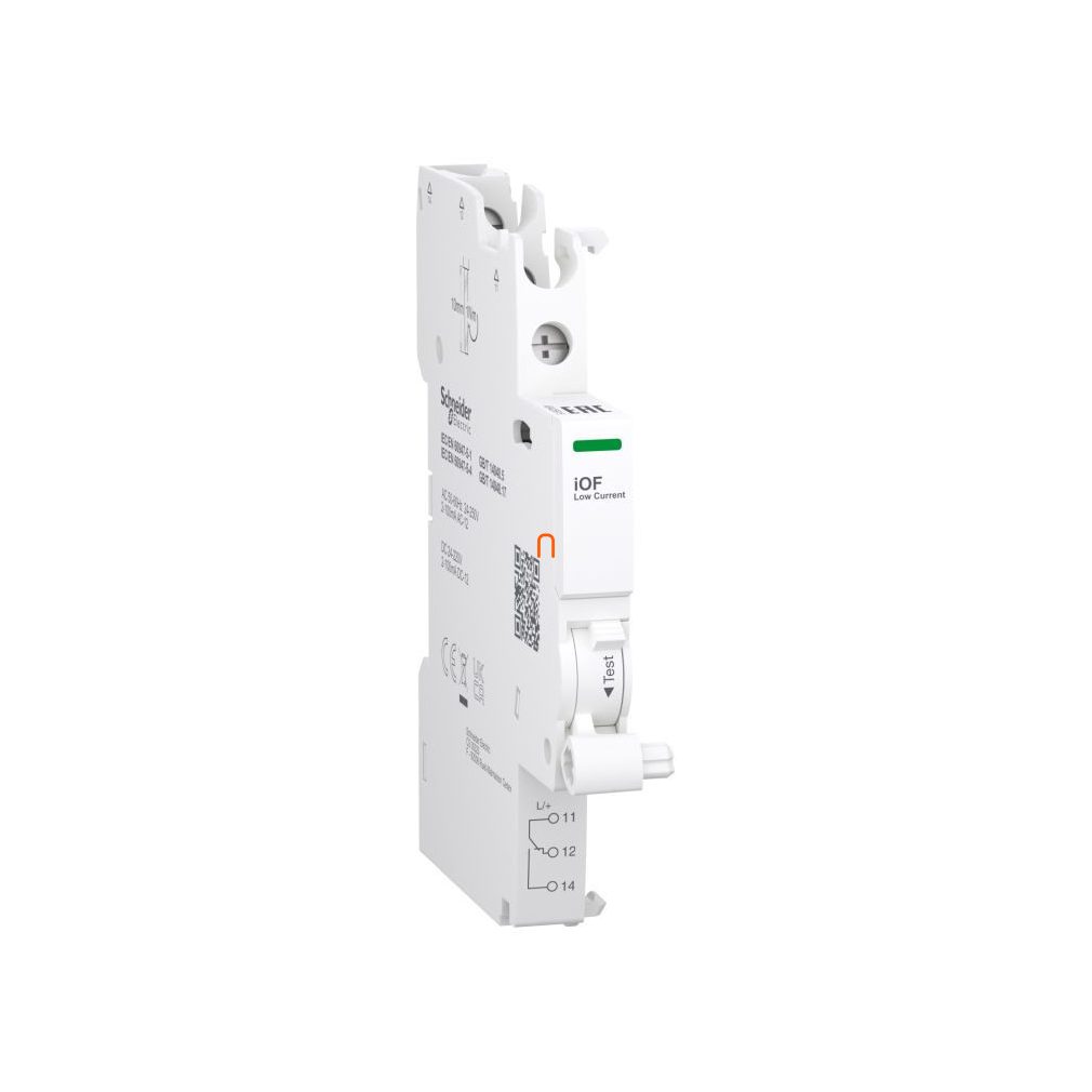 Schneider ACTI9 iOF contact auxiliar, 2-100mA, 24-250VAC, 24-220VDC, racordare superioară A9A26915