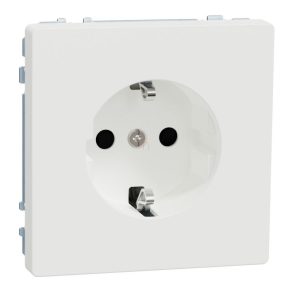   Schneider Electric Merten System Design - MTN2300-6037 - Priză 2P+F cu obturator de siguranță, cu arc, 16 A, alb mat