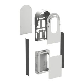   Schneider Electric EVlink Pro AC EVA1RFKS1 Kit de instalare pe suport metalic din oțel pentru instalarea unei stații de încărcare pentru mașini electrice