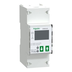   Schneider Electric seria iEM2000 - A9MEM2435 - Contor de energie electrică multi-tarif Acti9 iEM2435, monofazat, șină DIN, MID, conexiune directă, 100 A, iluminare din spate, M-Bus
