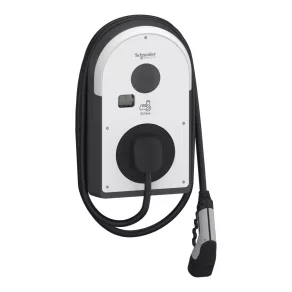   Schneider Electric EVlink Pro AC EVB3S22NC0M 3*32 A – 22 kW, cu cablu de încărcare integrat – protecție împotriva curentului de scurgere de 6 mA DC