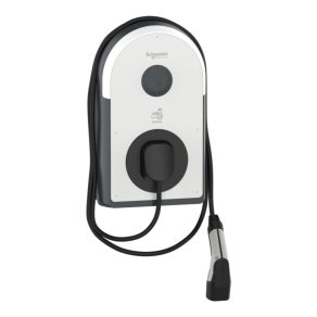   Stație de încărcare pentru mașini electrice Schneider Electric EVlink Pro AC EVB3S22NCB 3*32 Amperi - 22kW, cu cablu încorporat + întrerupător de circuit 30mA B + MNx