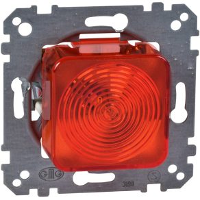   Lampă semnalizatoare Schneider Merten (cu soclu E10), capac roșu MTN319018