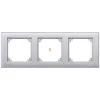 Cadru triplu Schneider Merten M-Plan, din aluminiu MTN486360