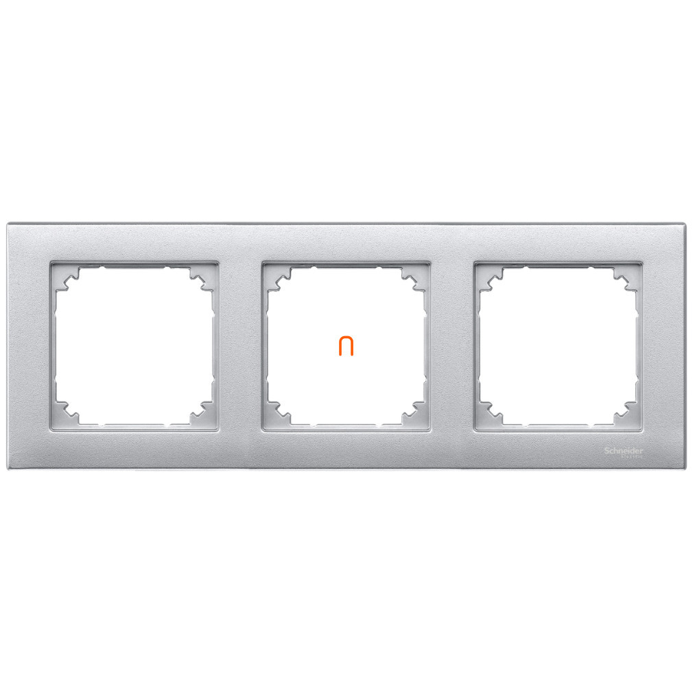 Schneider Merten M-Plan cadru triplu, aluminiu MTN486360