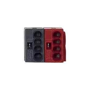   Schneider Electric KNX - MTN689701 - Bloc de borne de conectare la magistrala Merten-KNX, negru/roșu, 50 buc./pachet