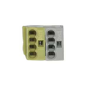   Schneider Electric KNX - MTN689702 - Bloc de borne de conectare la magistrala Merten-KNX, alb/galben