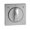 Schneider Electric Merten System-M - MTN437160 - Capac pentru întrerupător de ventilator cu buton rotativ, System-M, aluminiu