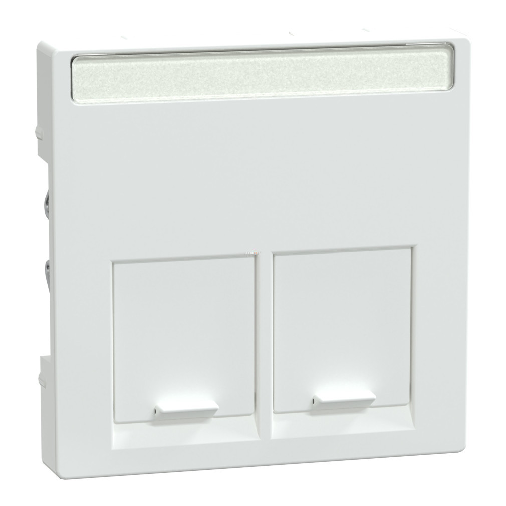 Schneider Merten capac, pentru 2xRJ45 soclu, activ alb, antibacterian (System-M)