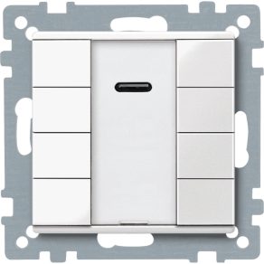   Schneider Electric KNX - MTN617519 - Buton IR Merten-KNX cu 4 intrări, SystemM, alb polar, lucios
