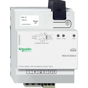   Schneider Electric KNX - MTN683832 - Merten-KNX REG-K unitate de alimentare 320mA sursă de alimentare neîntreruptibilă cu intrare