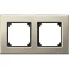 Schneider Electric Merten System M - MTN403205 - Cadru dublu M-Plan, titan (metal)