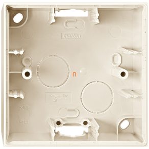   Cutie simplă de montare încastrată Schneider Merten, M-Elegance, crem MTN524144
