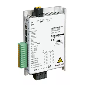   Schneider Electric Lexium SD3 - SD315ON10B400 - Motor pas cu pas trifazat, 10 A, interfață impuls/direcție, 24…48 VCC