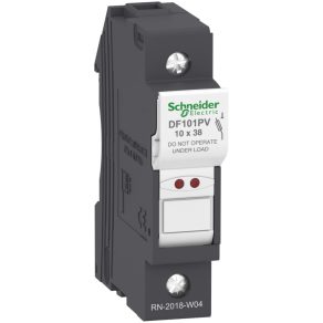   Schneider Electric TeSys DF, LS1/GK1 - DF101PV - Suport siguranță 10X38 1P 1000VDC