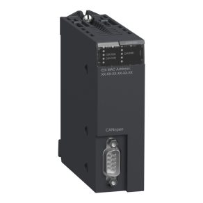   Schneider Electric Modicon X80 – modul de comunicație CANopen, cu funcție master, design rezistent pentru medii industriale, interval de temperatură de funcționare -25...70 °C; BMECXM0100H
