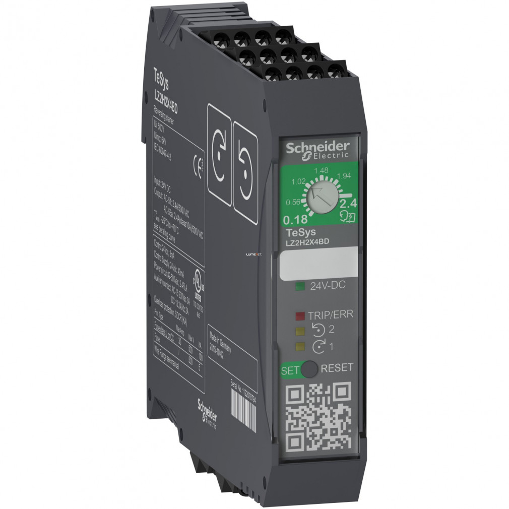 Schneider TeSys H controler de motor cu inversare compact 0,75kW 24VDC, șurub (LZ2H2X4BD)