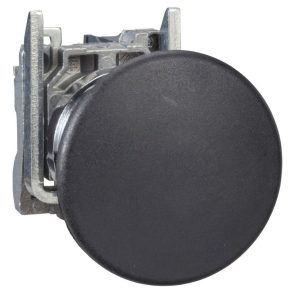   Schneider Electric Easy Harmony XB2 - XB2BC21C - Buton apăsat, cap ciupercă, negru, 1 NO, metal, 22 mm, cap 40 mm